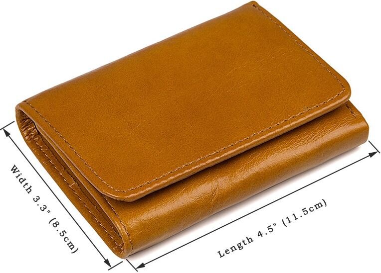 Гаманець Vintage шкіряний Рудий