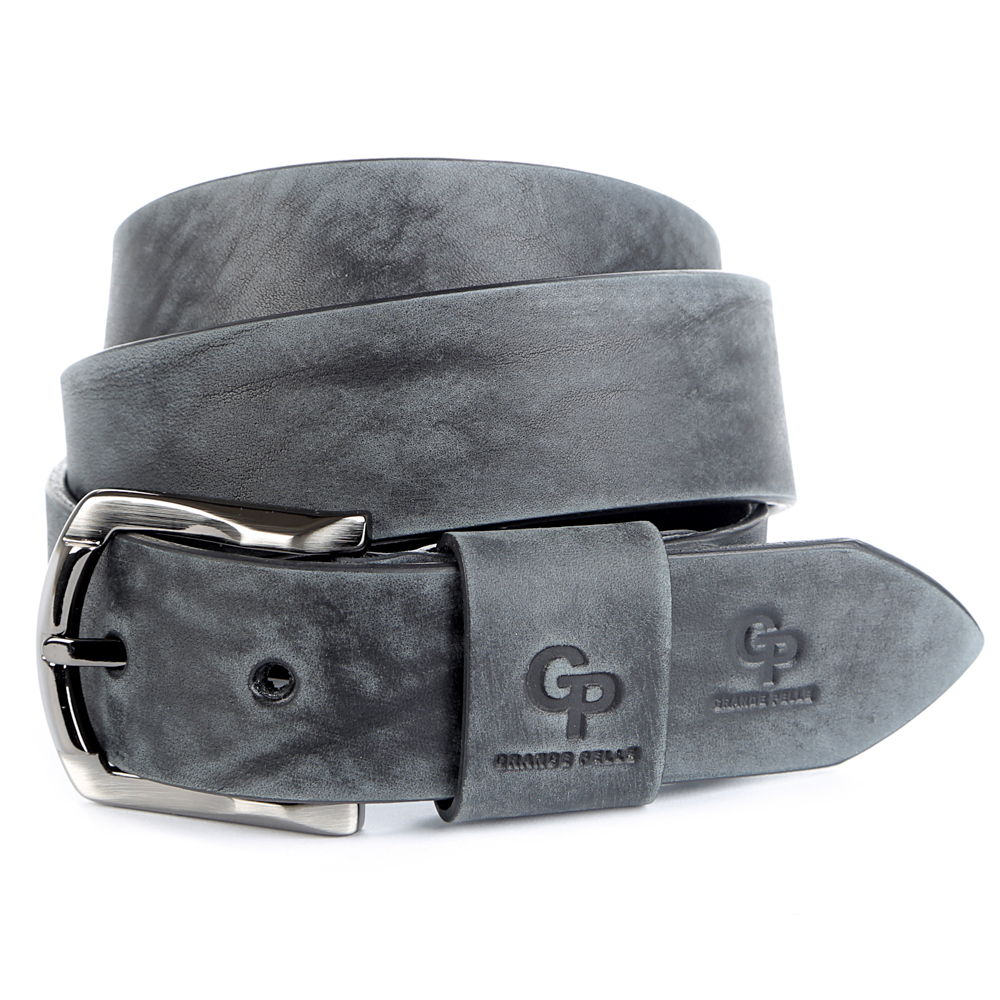 Елітний чоловічий шкіряний ремінь під джинси GRANDE PELLE