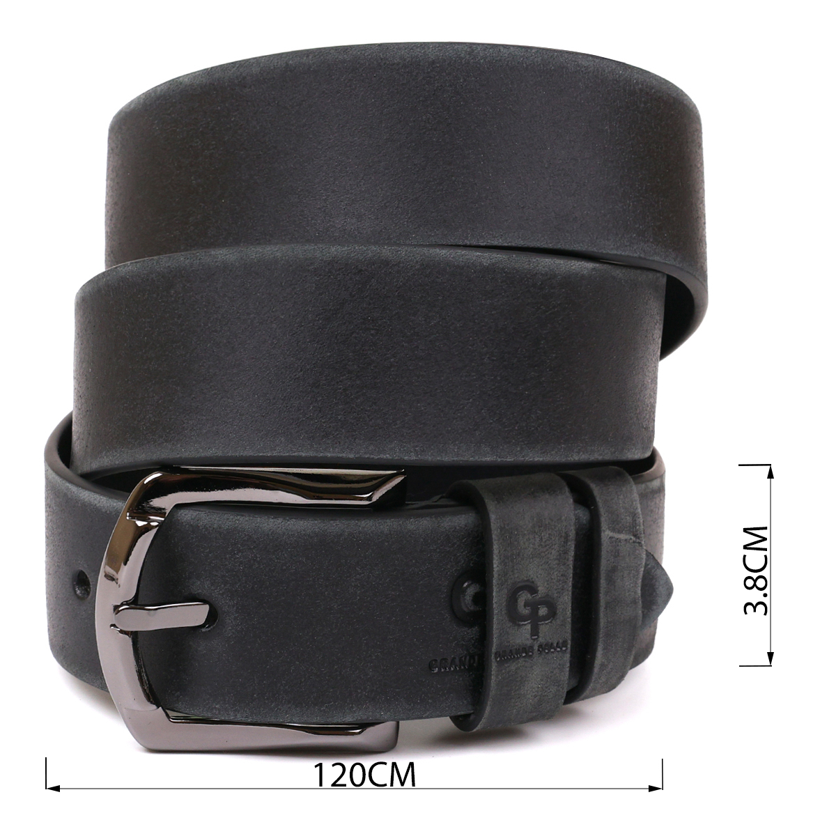 Елітний чоловічий шкіряний ремінь під джинси GRANDE PELLE