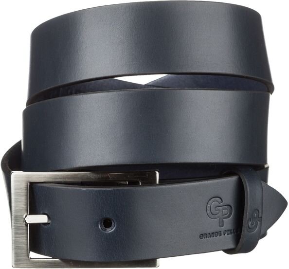 Ремінь чоловічий Grande Pelle шкіряний Синій
