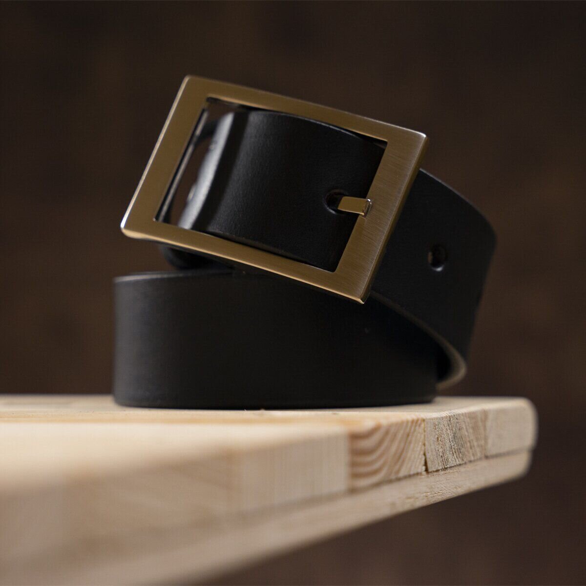 Ремінь чоловічий Grande Pelle шкіряний Синій