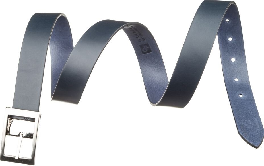 Ремінь чоловічий Grande Pelle шкіряний Синій