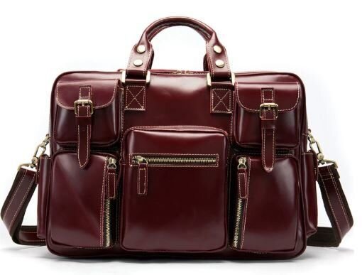 Дорожня сумка-портфель Vintage Бордова