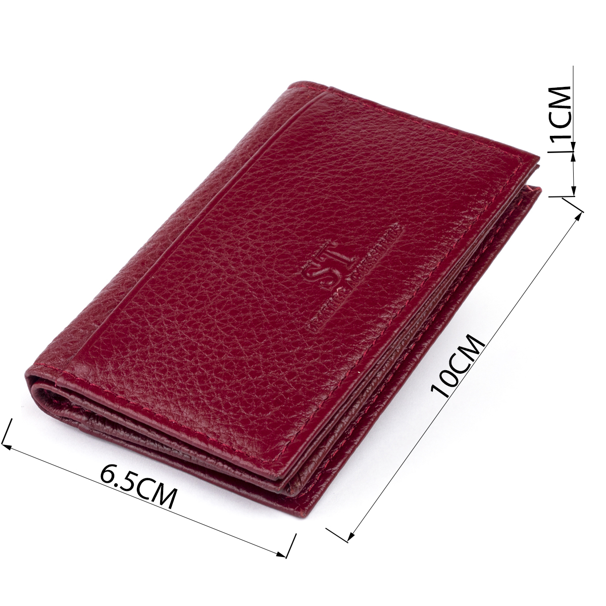 Візитниця-книжка ST Leather Бордова