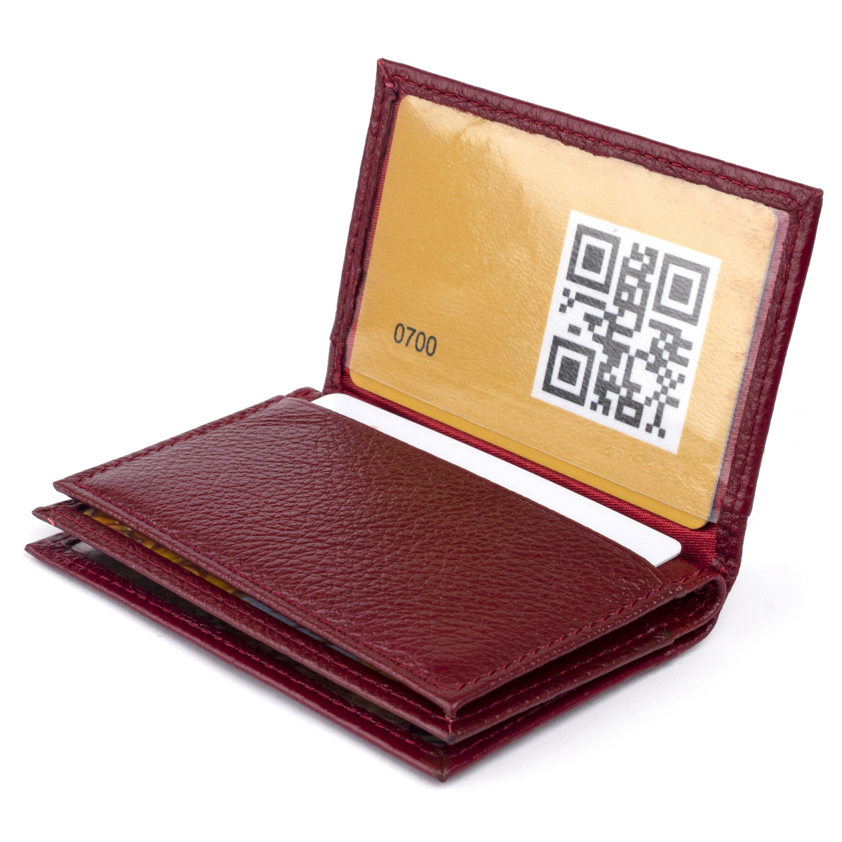 Візитниця-книжка ST Leather Бордова