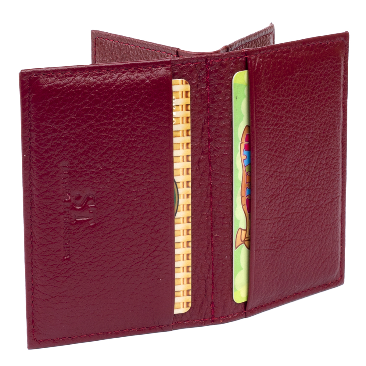 Візитниця-книжка ST Leather Бордова