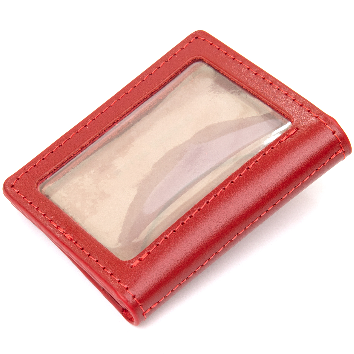 Шкіряна обкладинка для автодокументів GRANDE PELLE Червоний