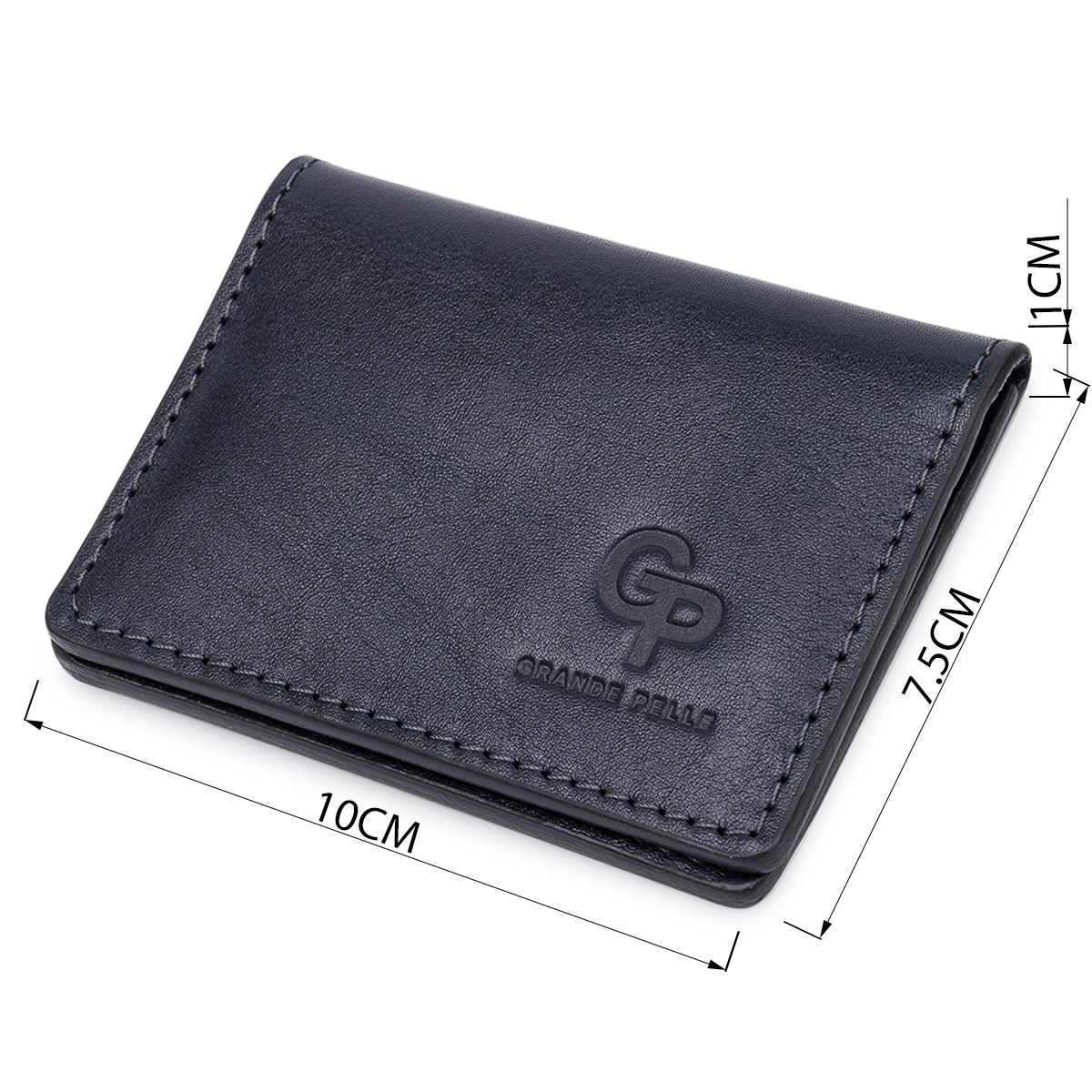 Кожаная обложка для прав GRANDE PELLE Синий