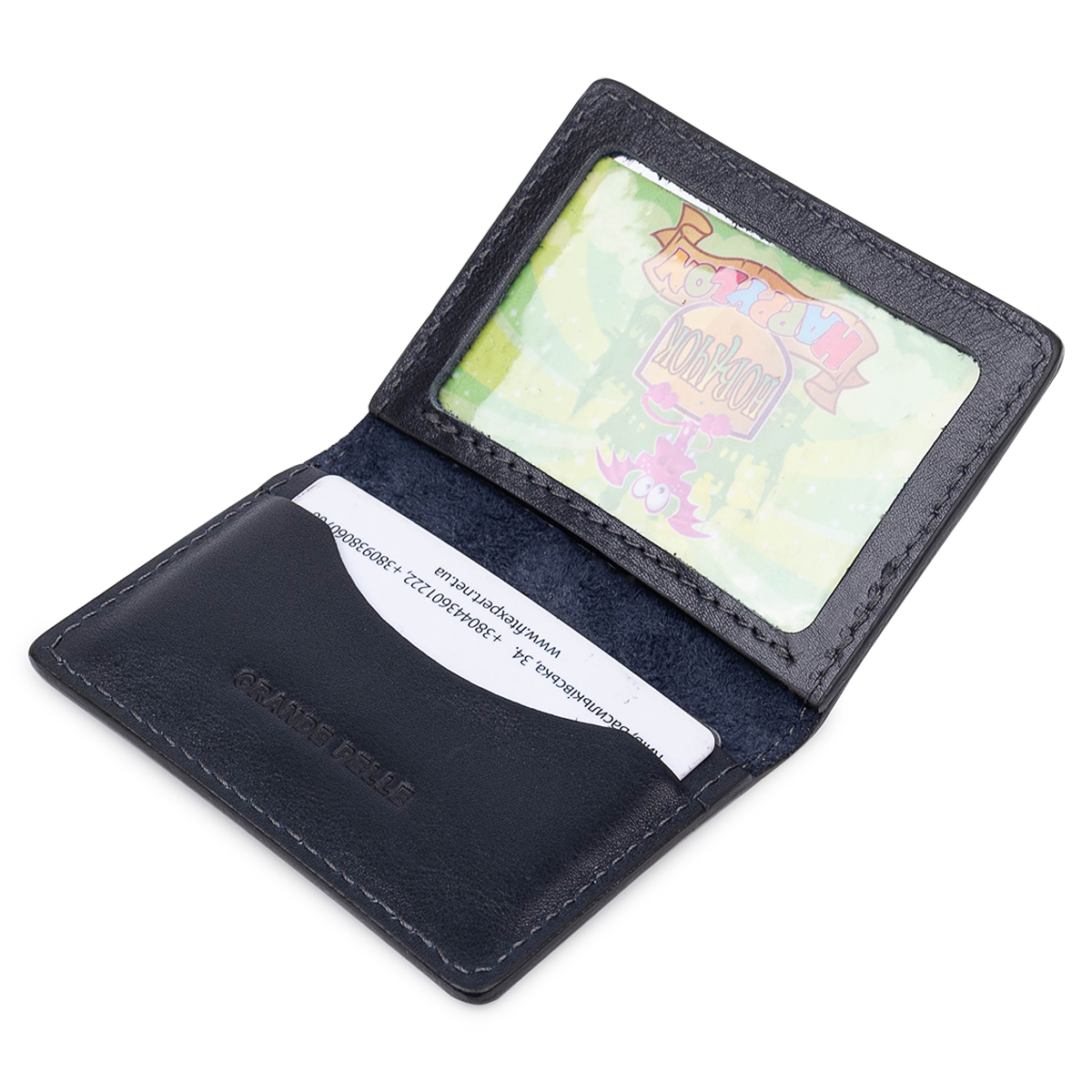 Кожаная обложка для прав GRANDE PELLE Синий