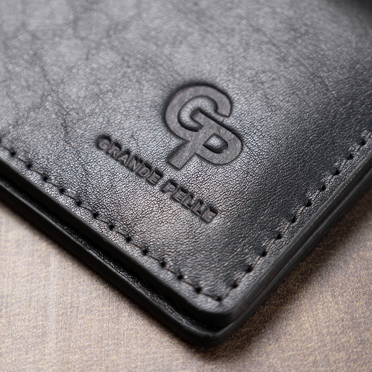 Кожаная обложка для прав GRANDE PELLE Синий