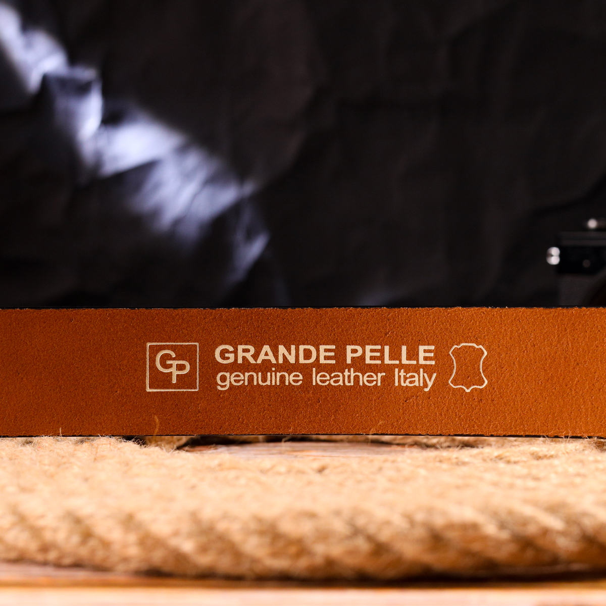 Люксовий ремінь для чоловіків з натуральної шкіри Grande Pelle Рудий