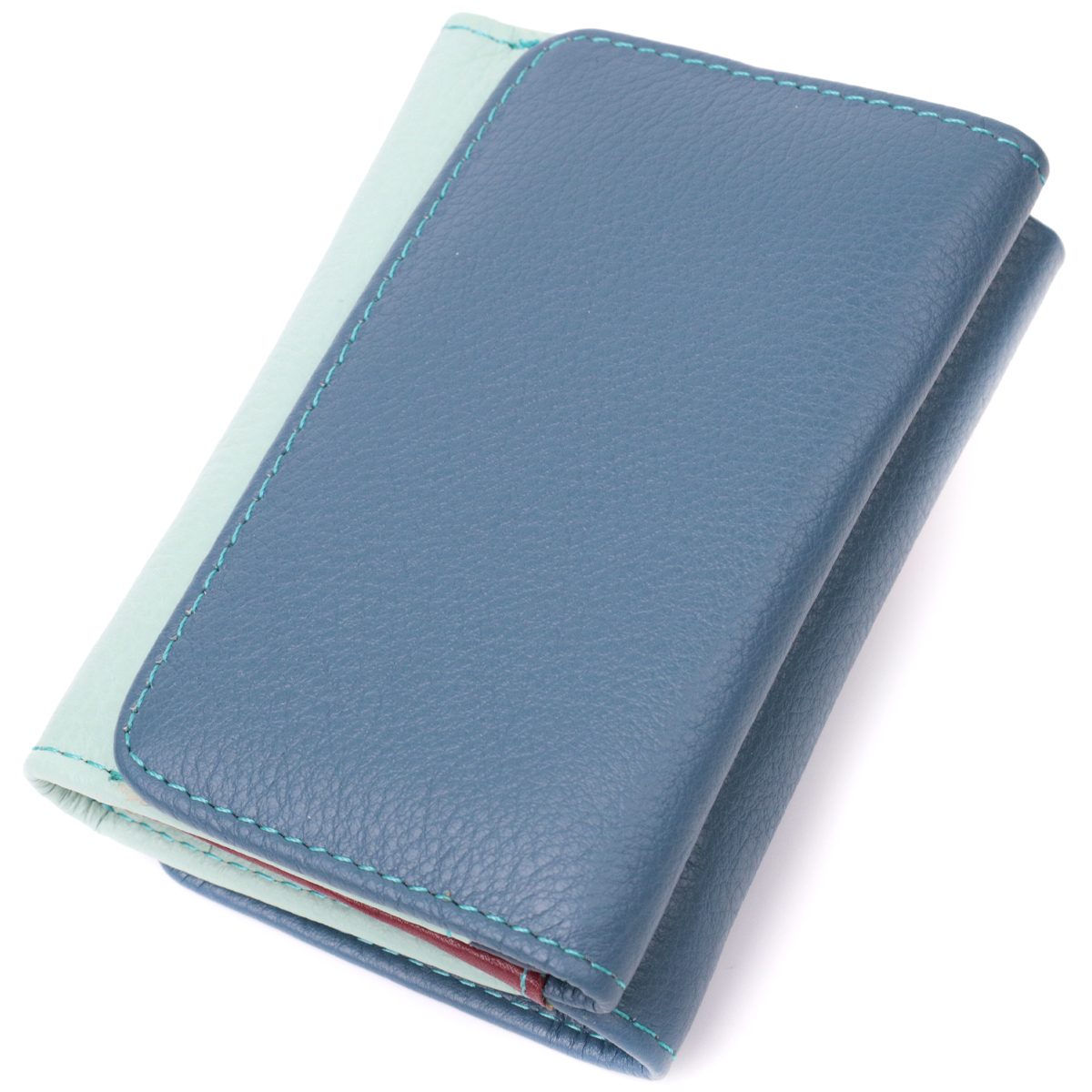 Барвистий жіночий гаманець із натуральної шкіри ST Leather Різнокольоровий