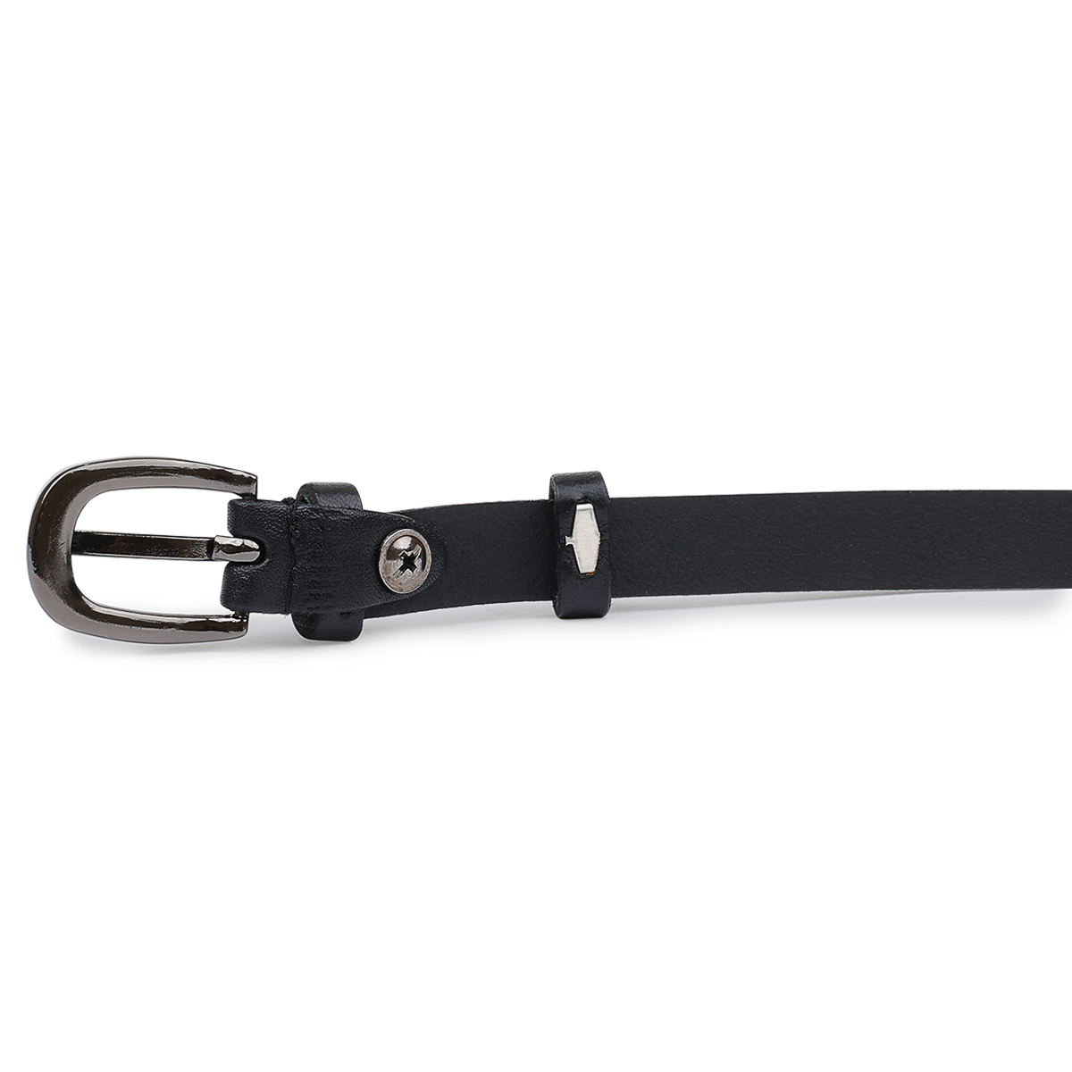 Универсальный кожаный женский ремень Vintage Черный