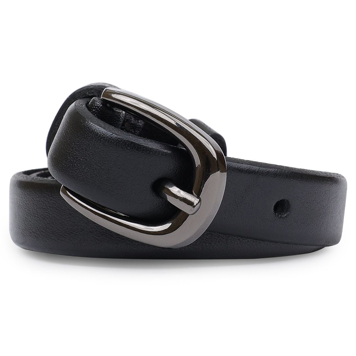 Универсальный кожаный женский ремень Vintage Черный