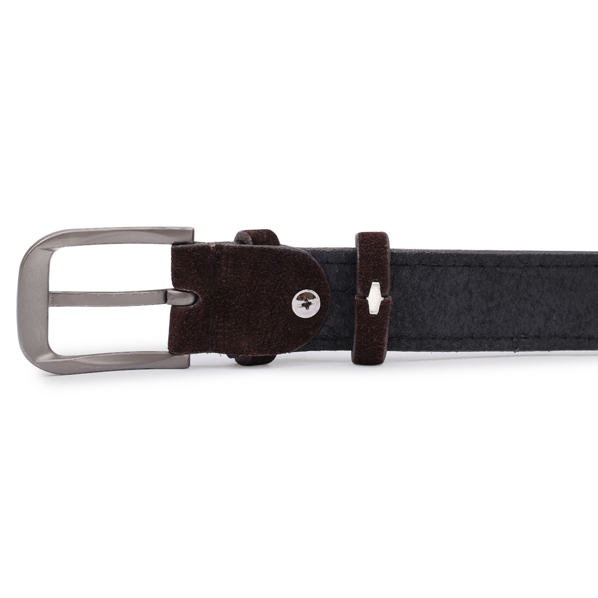 Замшевий ремінь для жінок Vintage Темно-коричневий