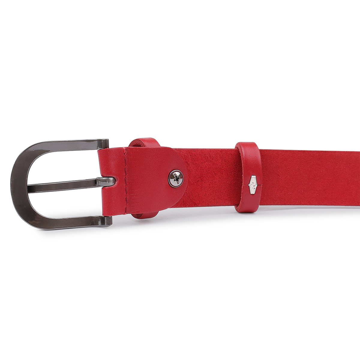 Женский кожаный ремень Vintage Красный