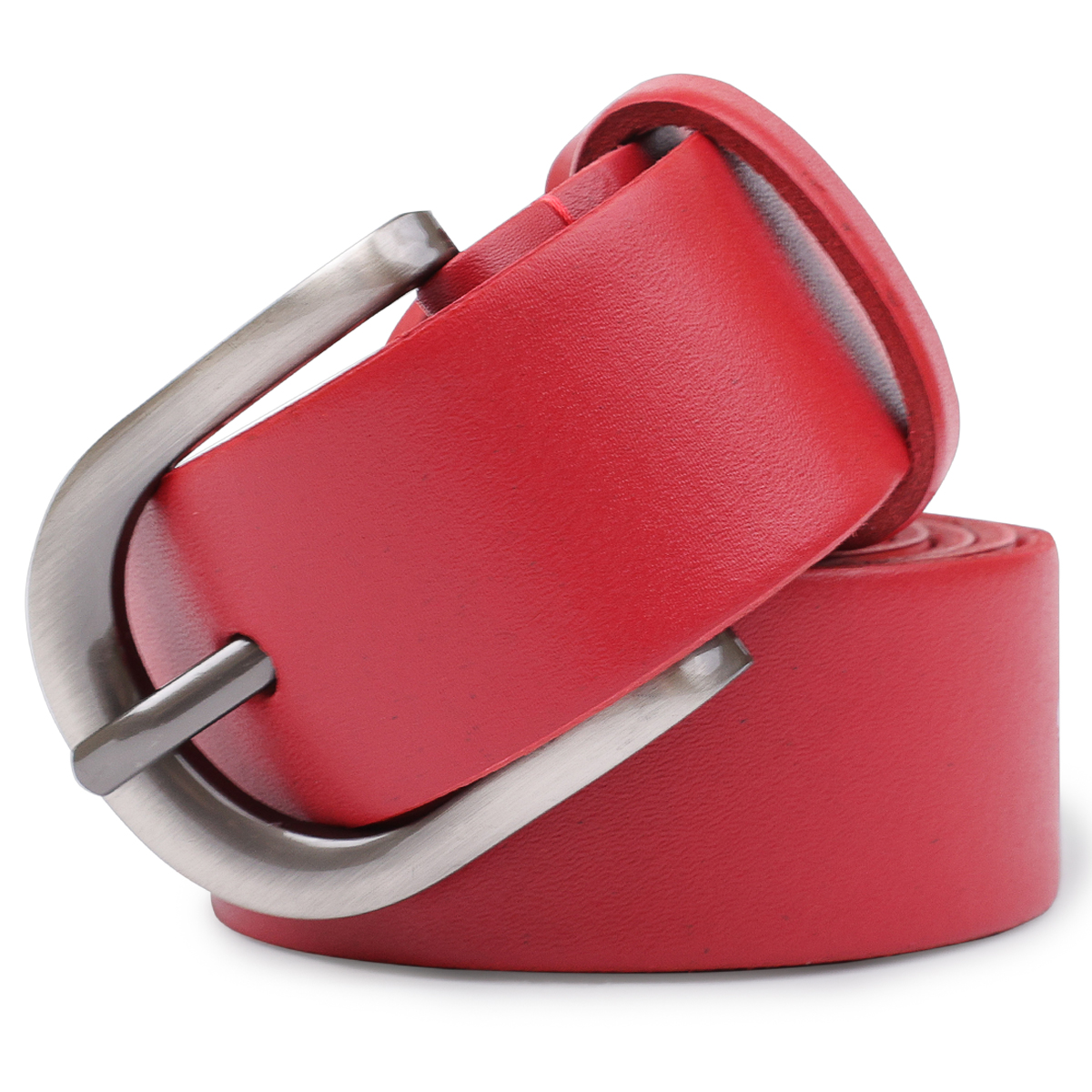 Женский кожаный ремень Vintage Красный