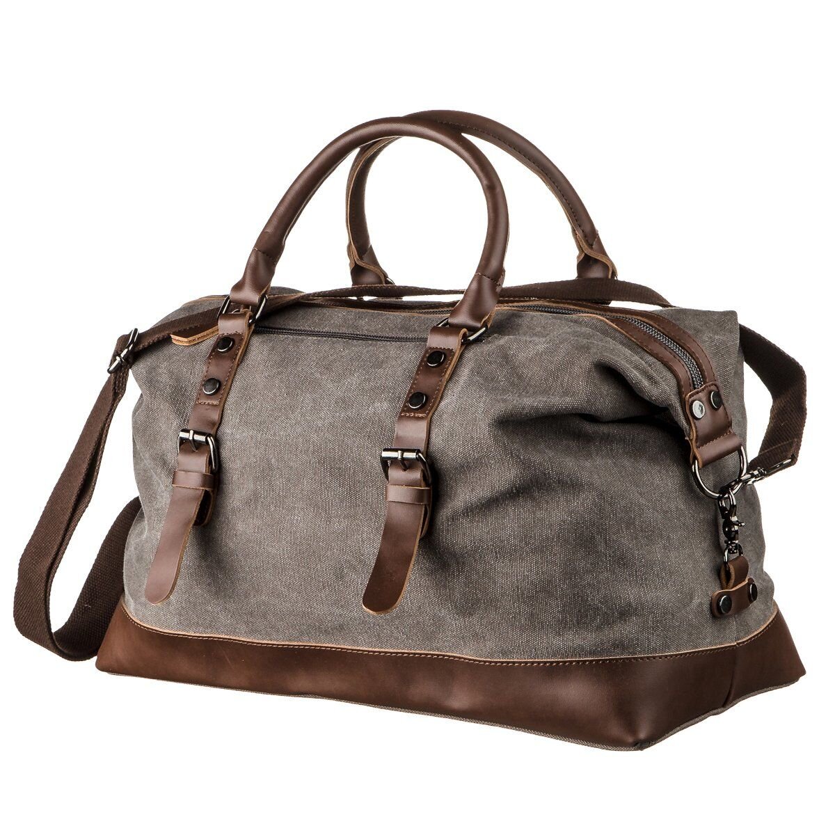 Дорожня сумка текстильна Vintage Сіра