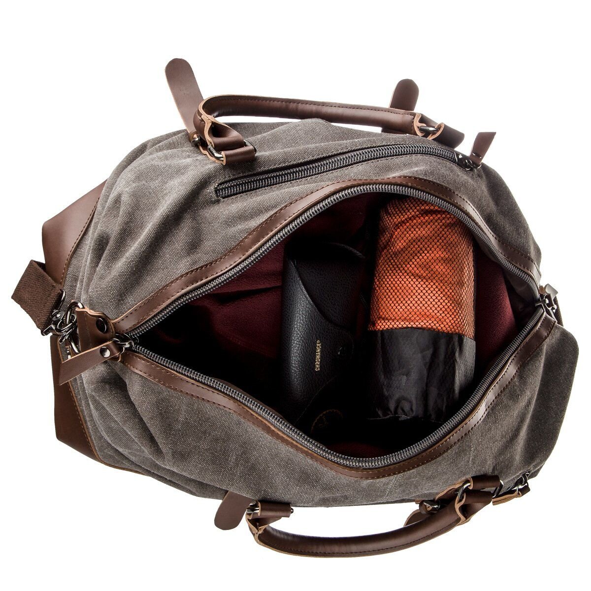 Дорожня сумка текстильна Vintage Сіра