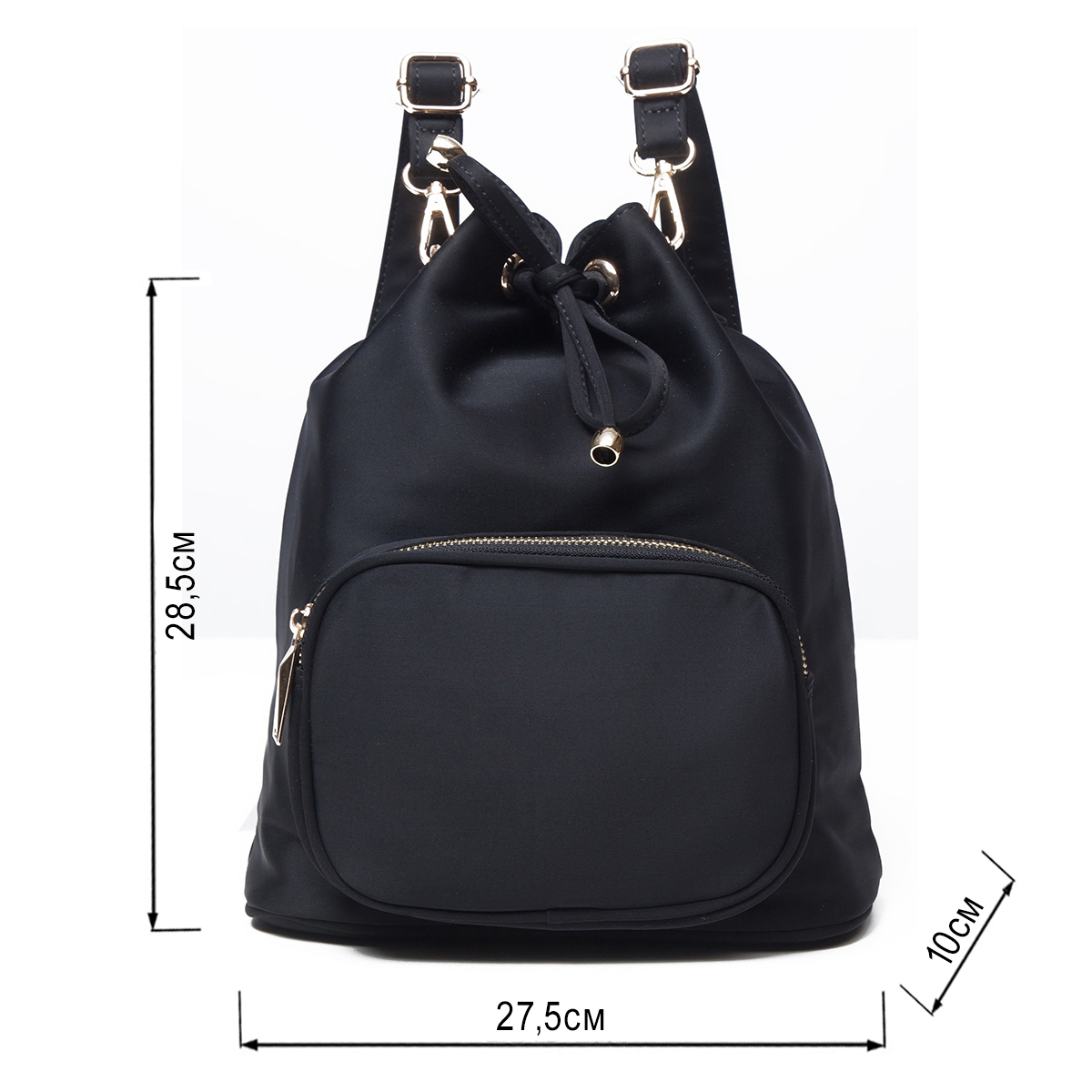 Рюкзак жіночий нейлоновий Vintage Чорний