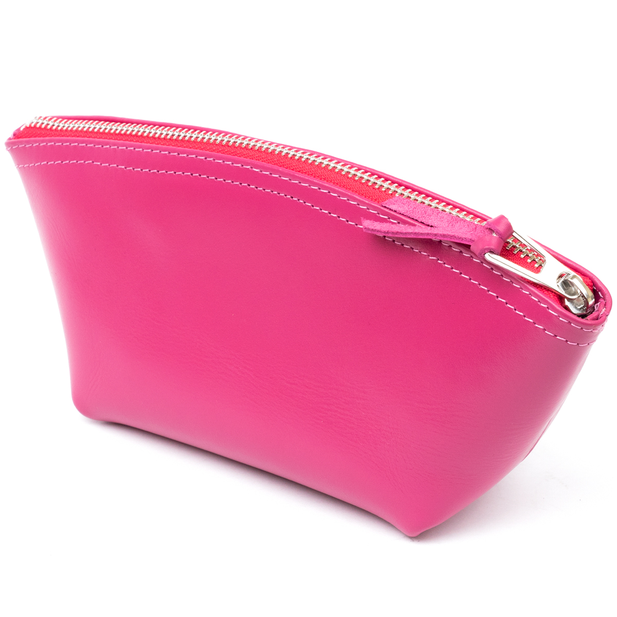 Жіноча косметичка зі шкіри Amelin GRANDE PELLE Фуксія