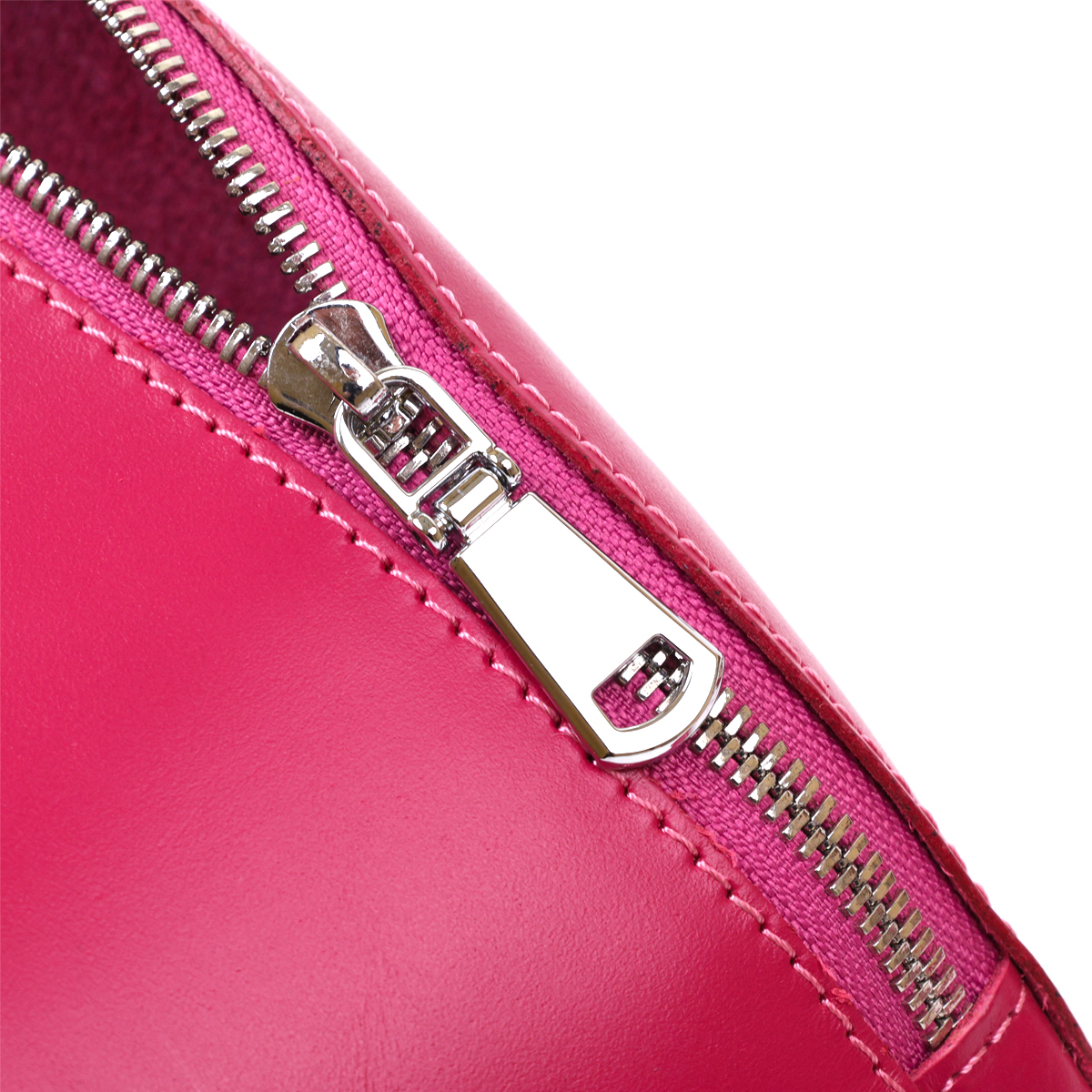 Модная женская бананка из натуральной кожи Shvigel Малиновый