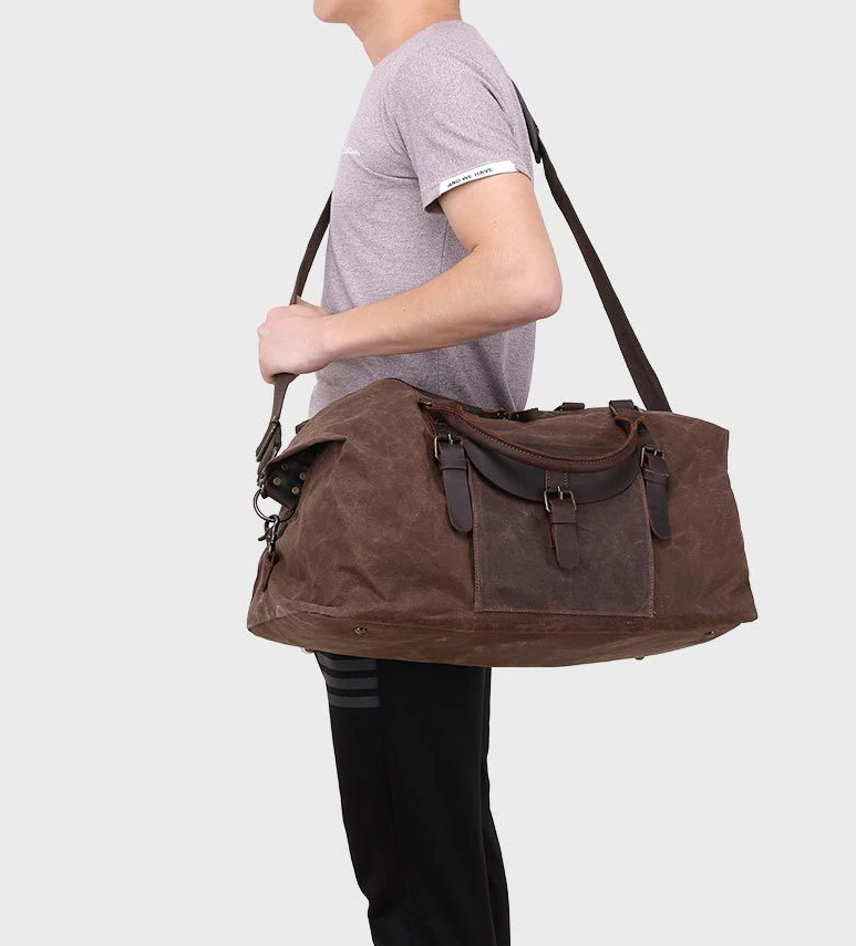 Дорожня сумка текстильна Vintage Коричнева