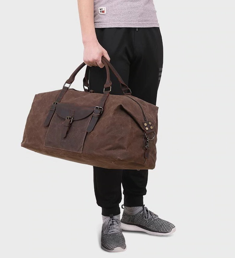 Дорожня сумка текстильна Vintage Коричнева