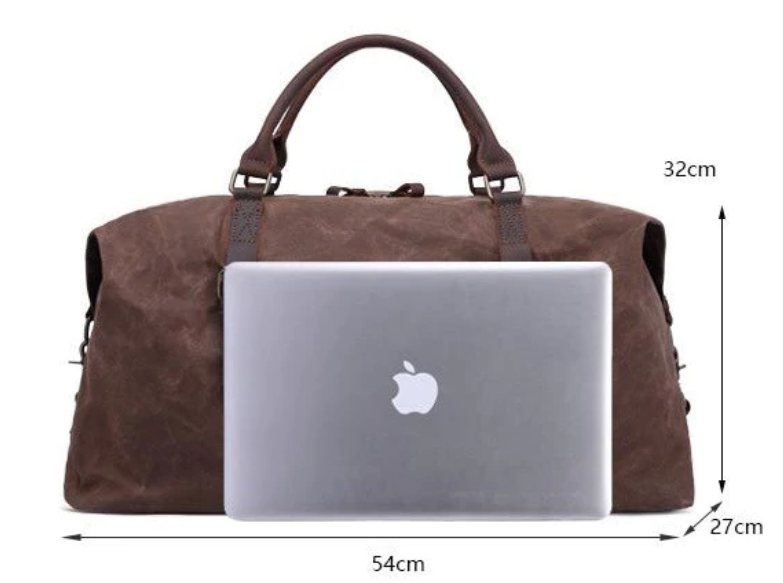 Дорожня сумка текстильна Vintage Коричнева