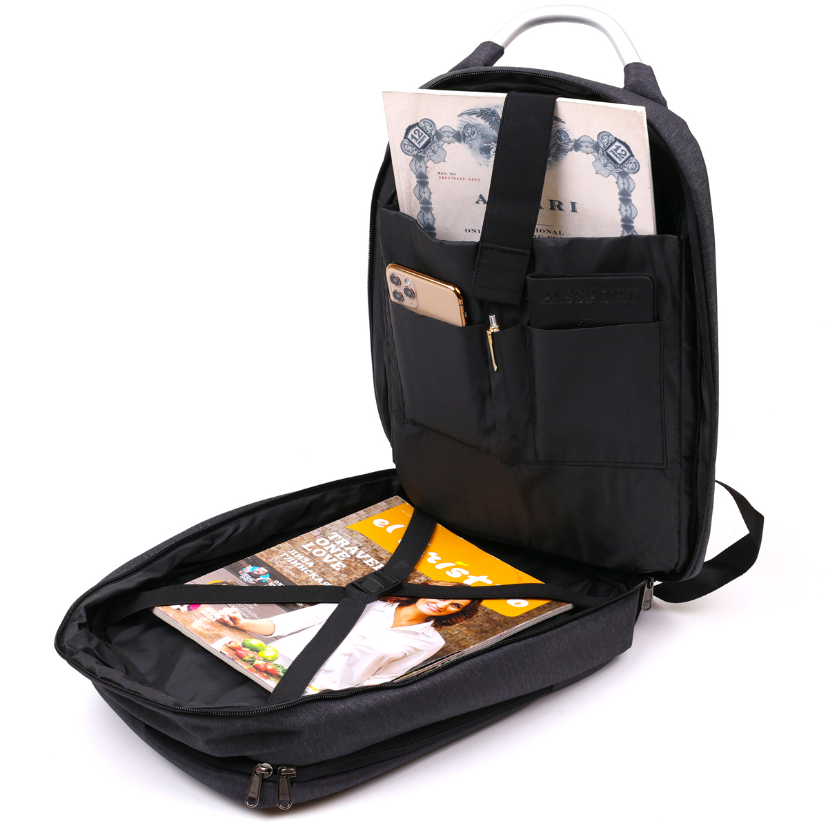 Добротный мужской рюкзак из текстиля Vintage Черный