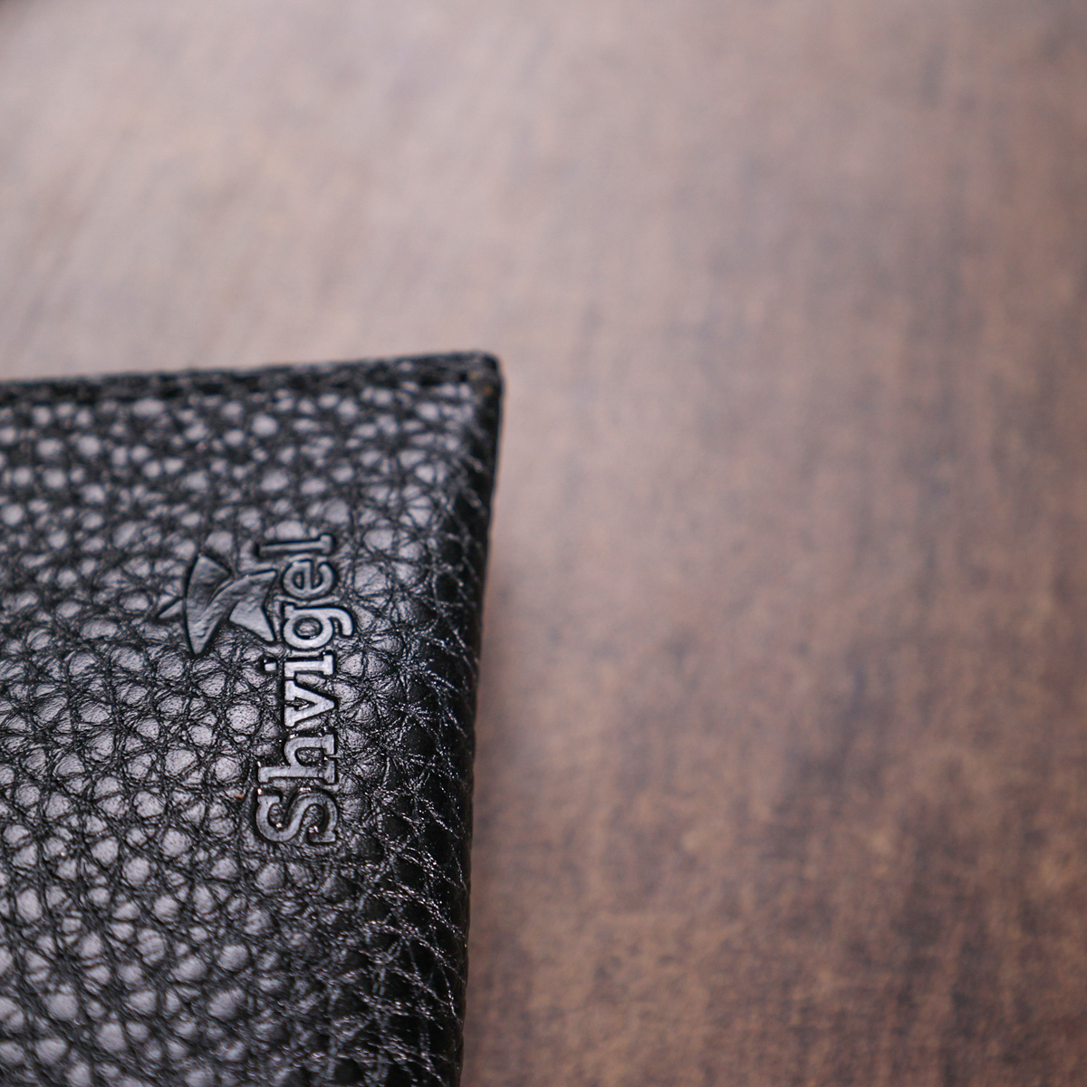 Шкіряна тревел-косметичка Shvigel Чорний