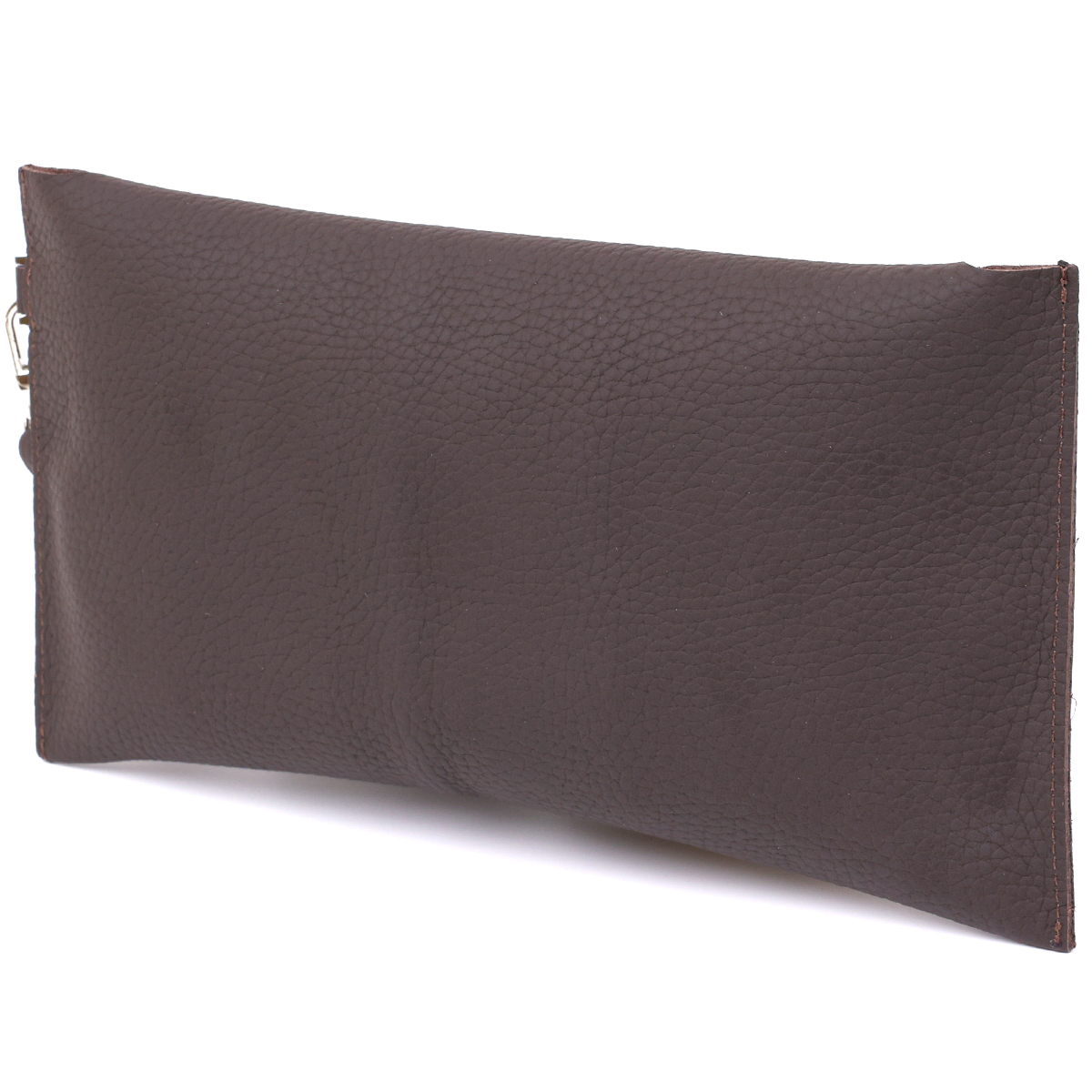 Шкіряна матова тревел-косметичка Shvigel Коричневий