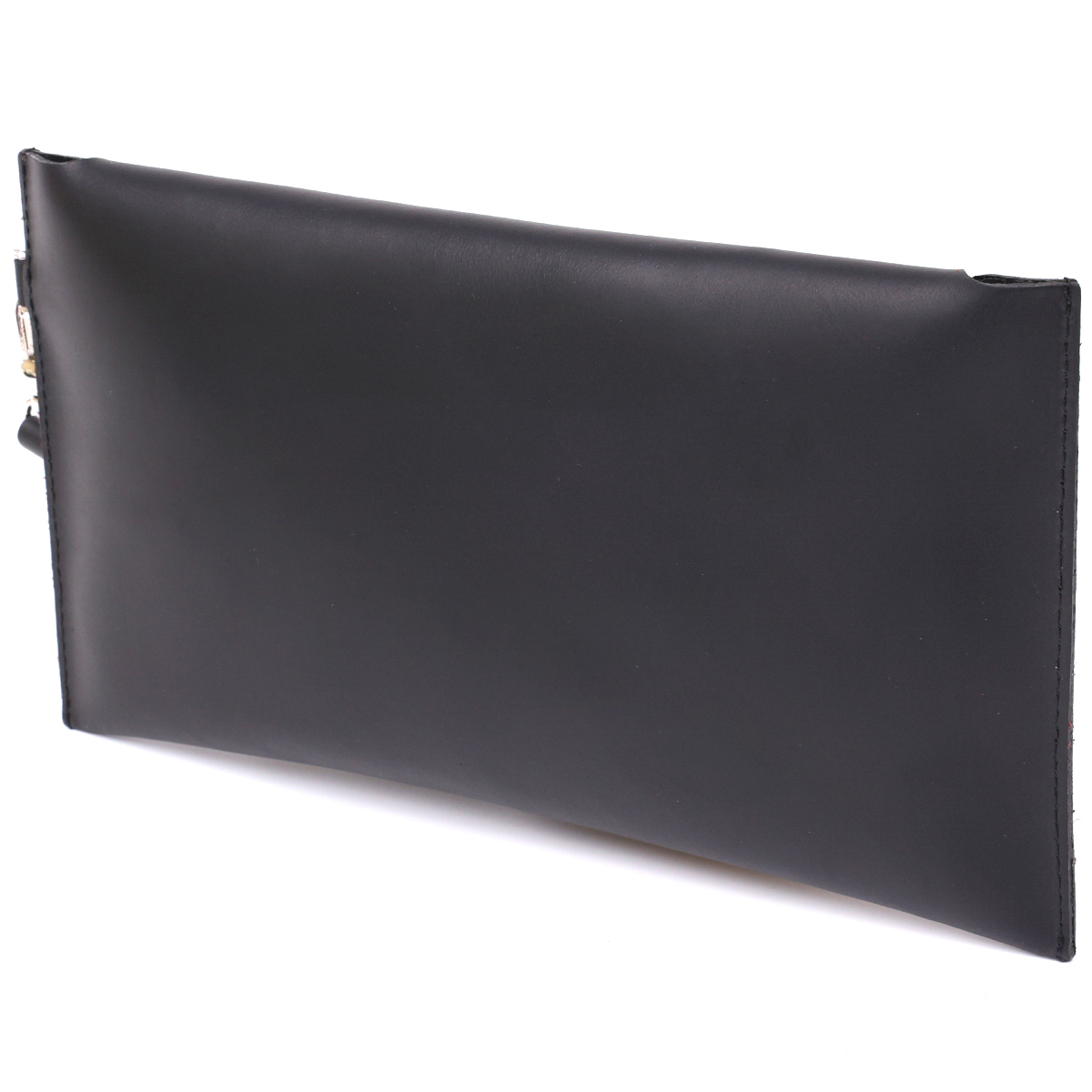 Шкіряна матова тревел-косметичка унісекс Shvigel Чорний