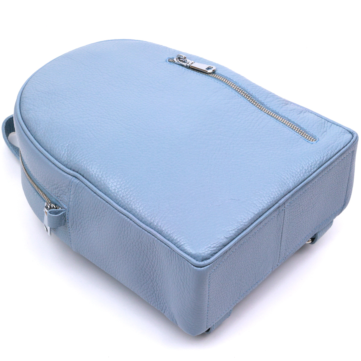 Стильный женский рюкзак из натуральной кожи Shvigel Голубой