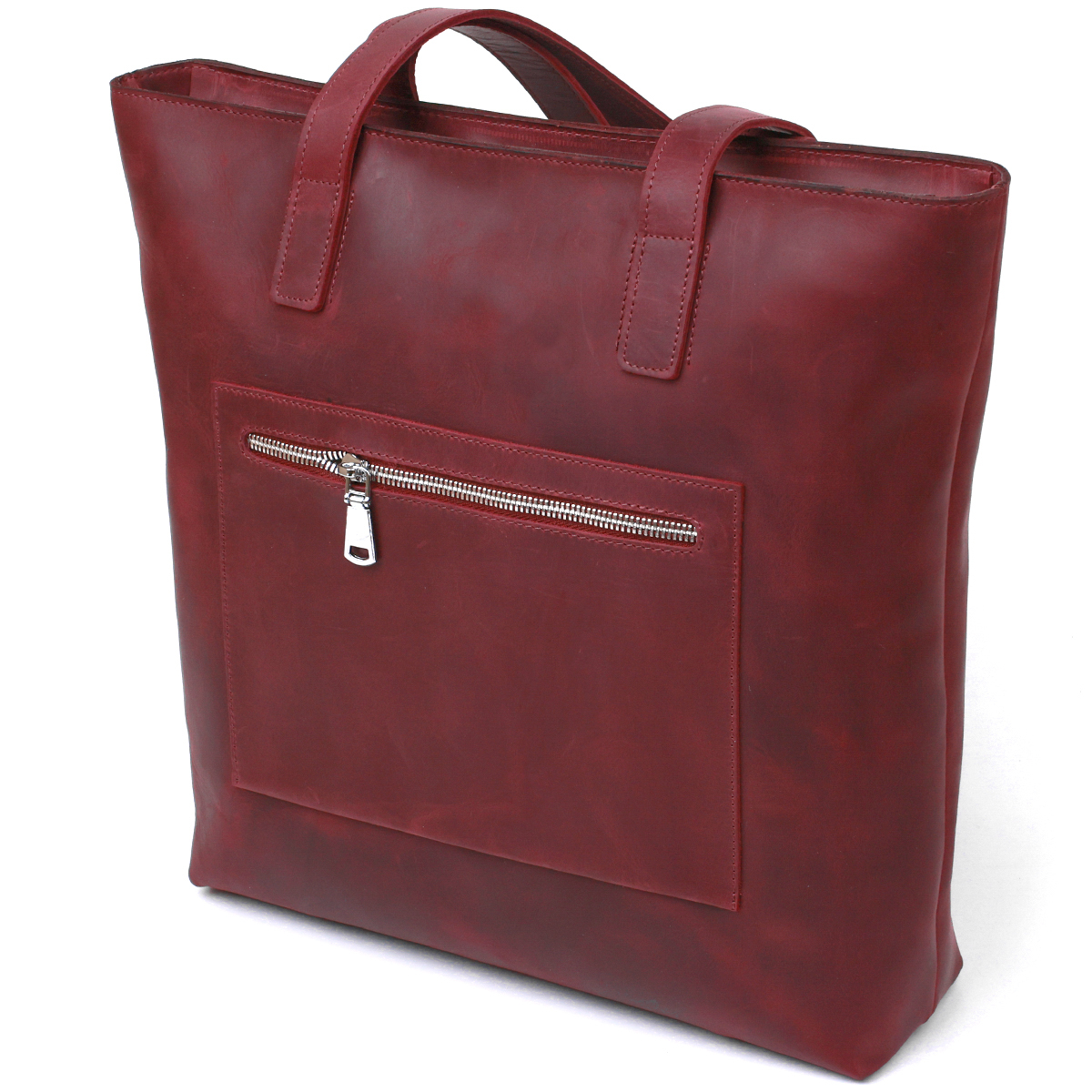 Вінтажна жіноча сумка-шоппер Shvigel Бордовий