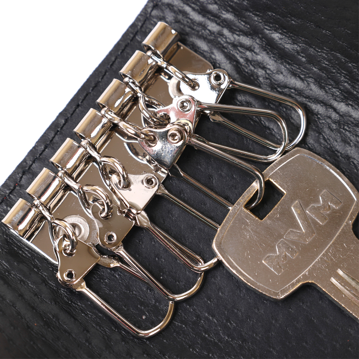 Стильная женская кожаная ключница Shvigel Красный