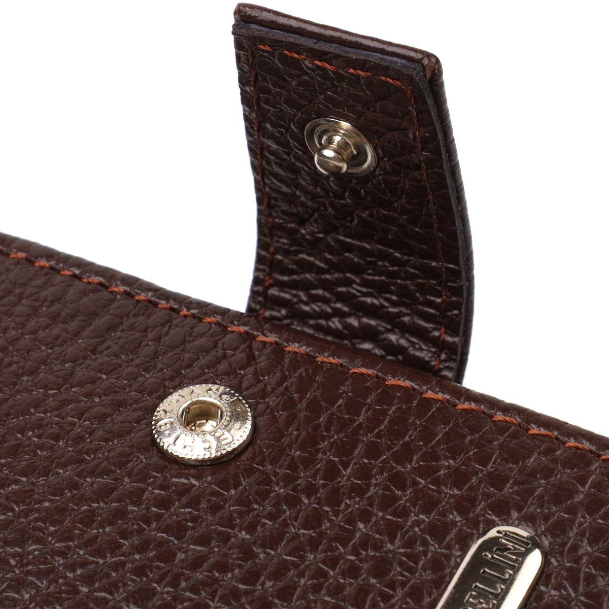 Ідеальне портмоне для чоловіків із натуральної зернистої шкіри CANPELLINI Коричневе