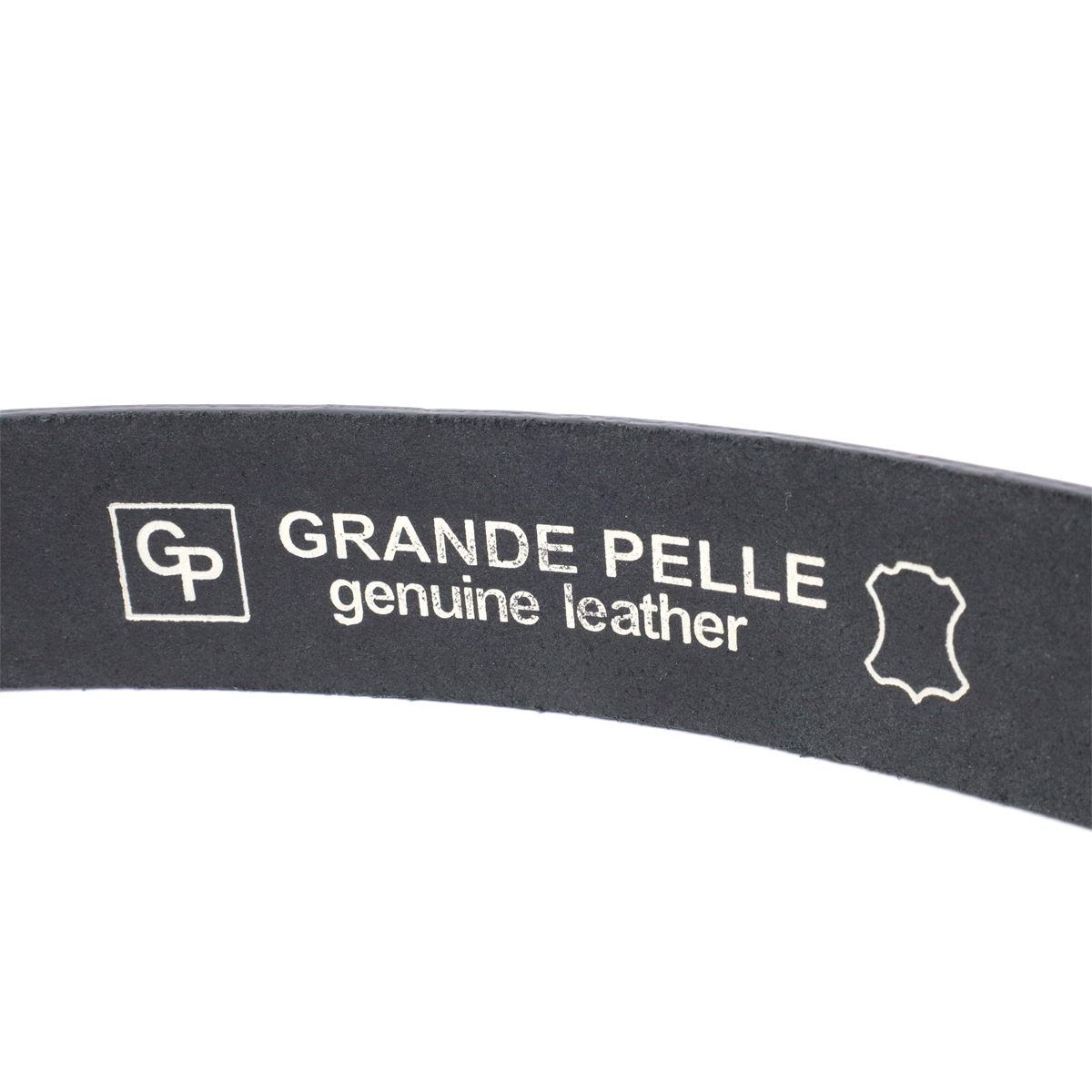 Класичний ремінь брючний для чоловіків з натуральної шкіри GRANDE PELLE Чорний
