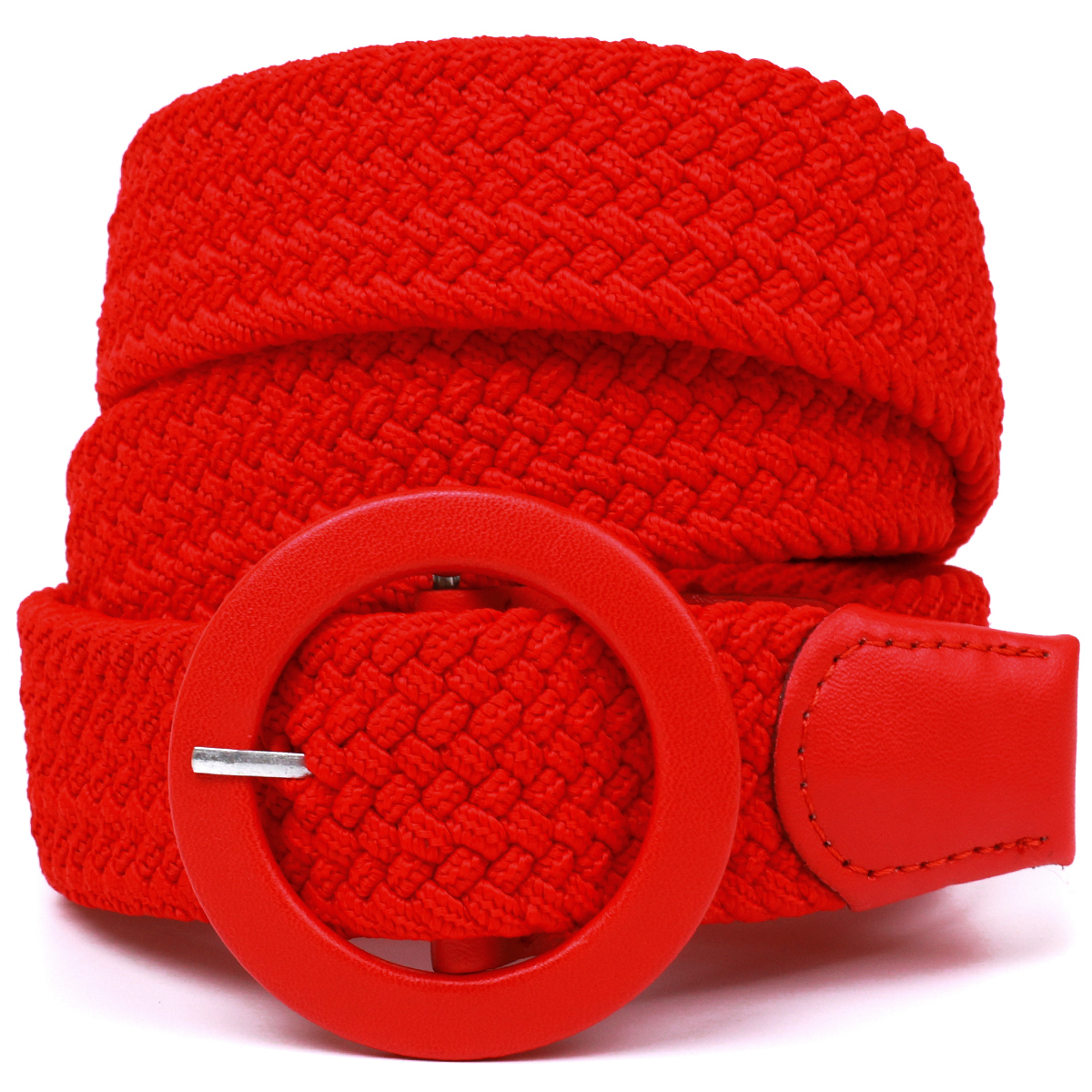 Гарний жіночий текстильний ремінь Vintage Червоний