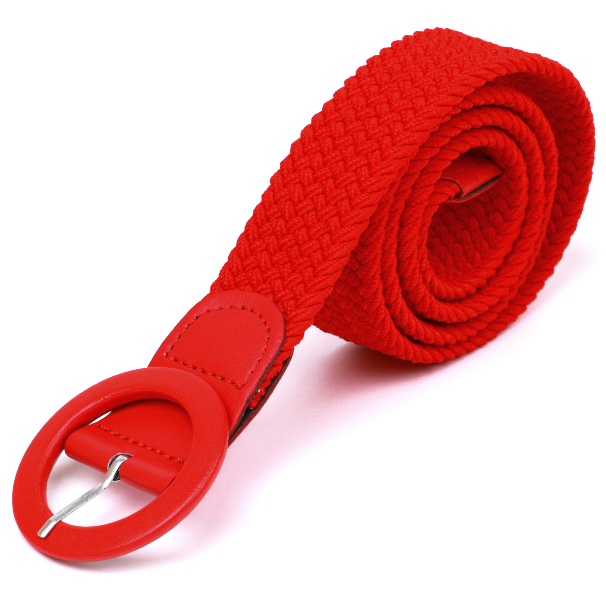 Гарний жіночий текстильний ремінь Vintage Червоний