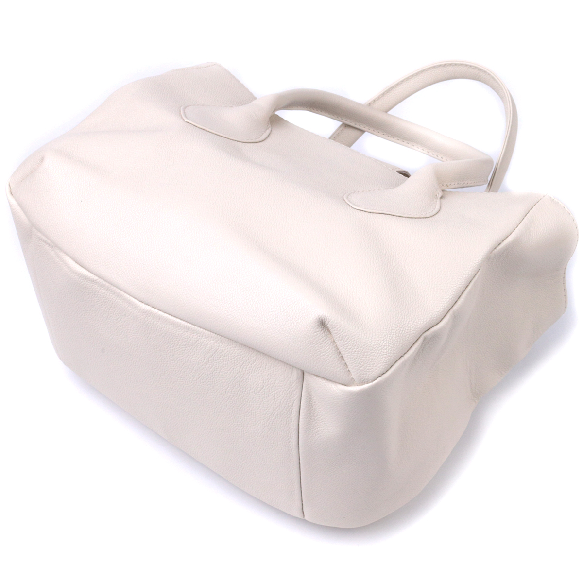 Ділова жіноча сумка з двома ручками з натуральної шкіри Shvigel Бежева