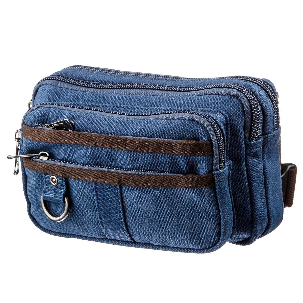 Бананка текстильная на пояс Vintage Синяя