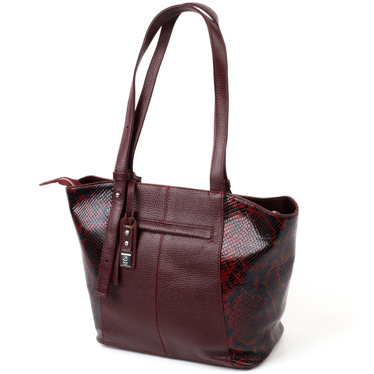 Оригінальна сумка жіноча KARYA шкіряна Бордовий