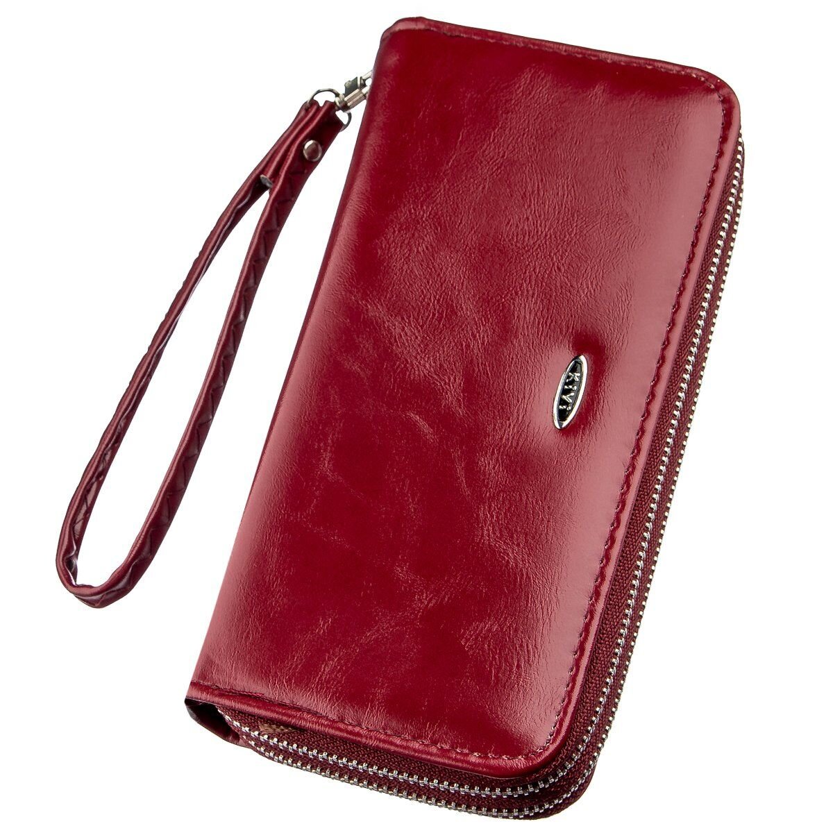 Гаманець жіночий з екокожі KIVI Малиновий