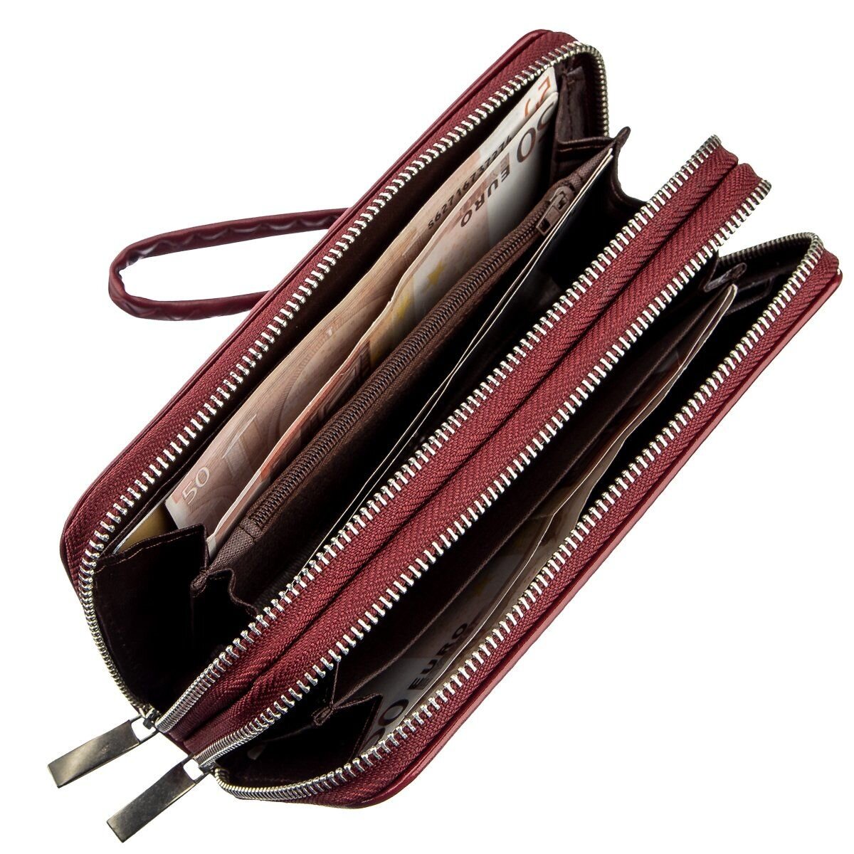 Гаманець жіночий з екокожі KIVI Малиновий