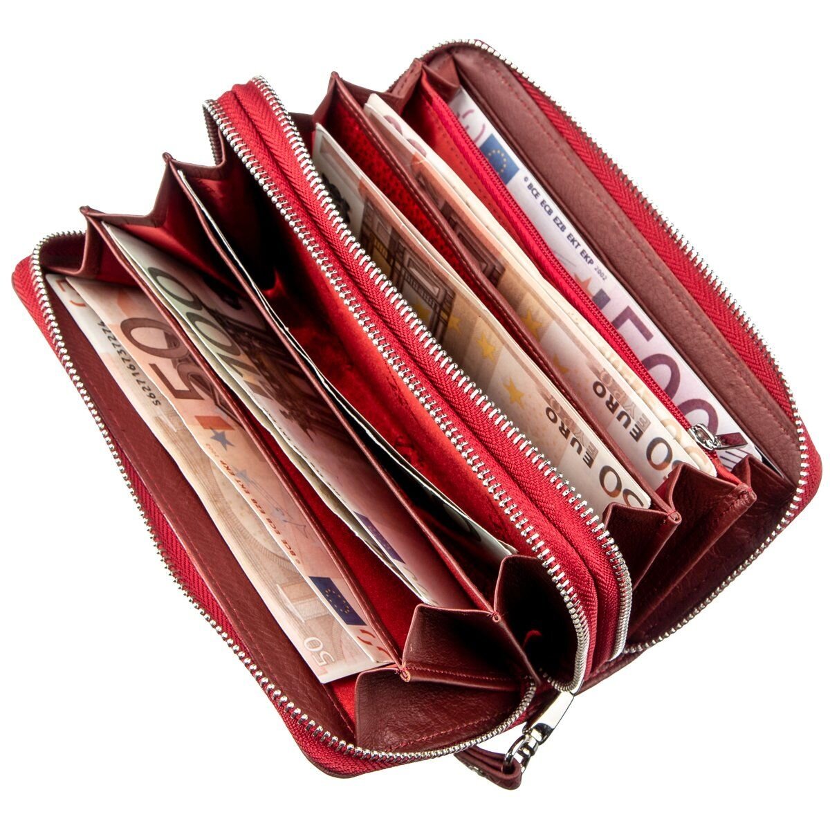 Багатофункціональний гаманець-клатч для жінок ST Leather Червоний