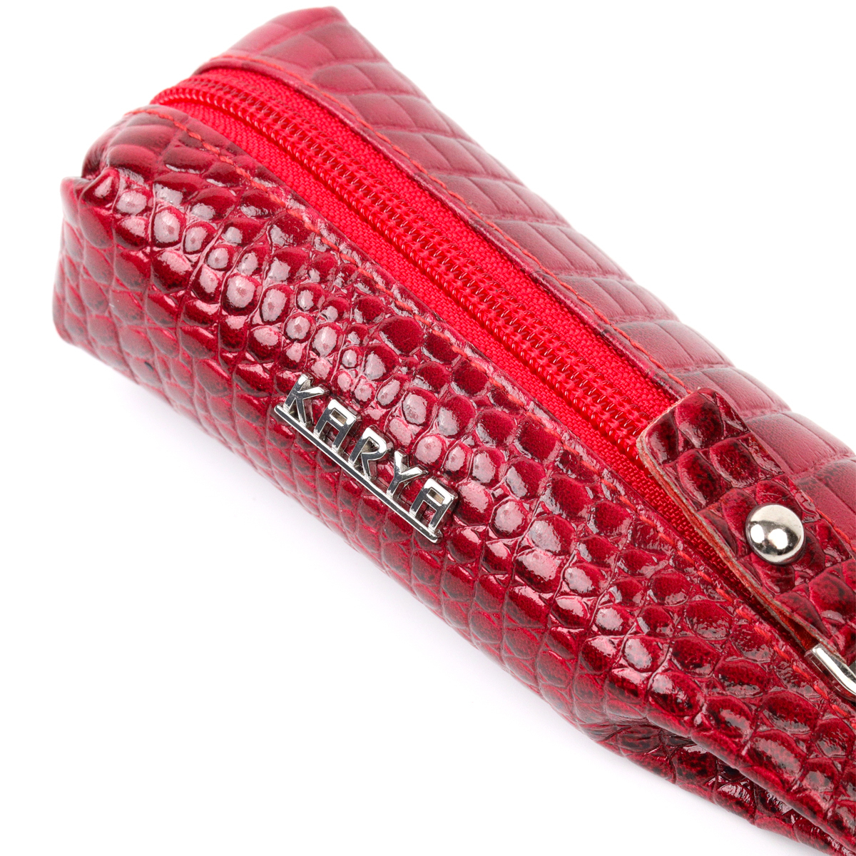 Стильна та зручна ключниця KARYA шкіряна Червоний