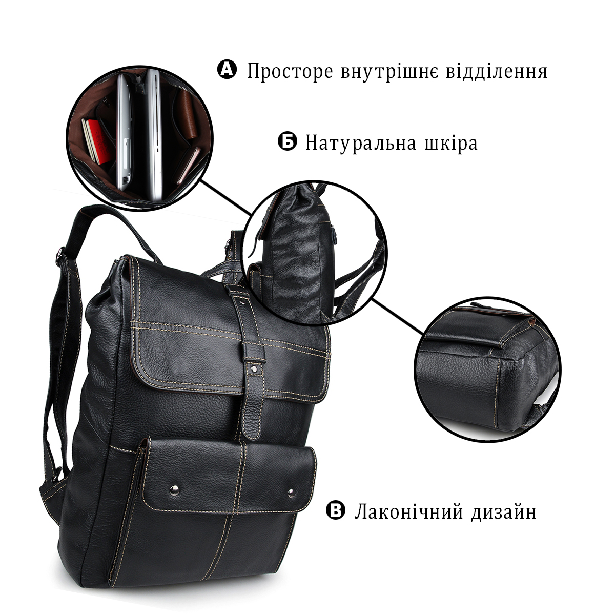 Рюкзак Vintage Черный