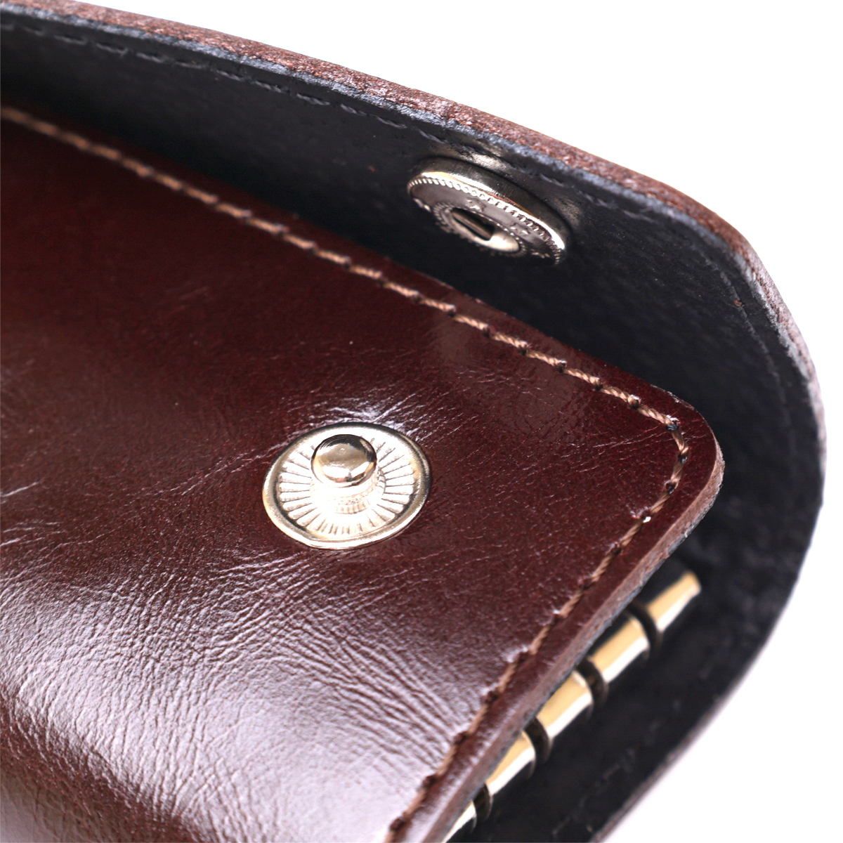 Зручна шкіряна ключниця Shvigel Коричневий