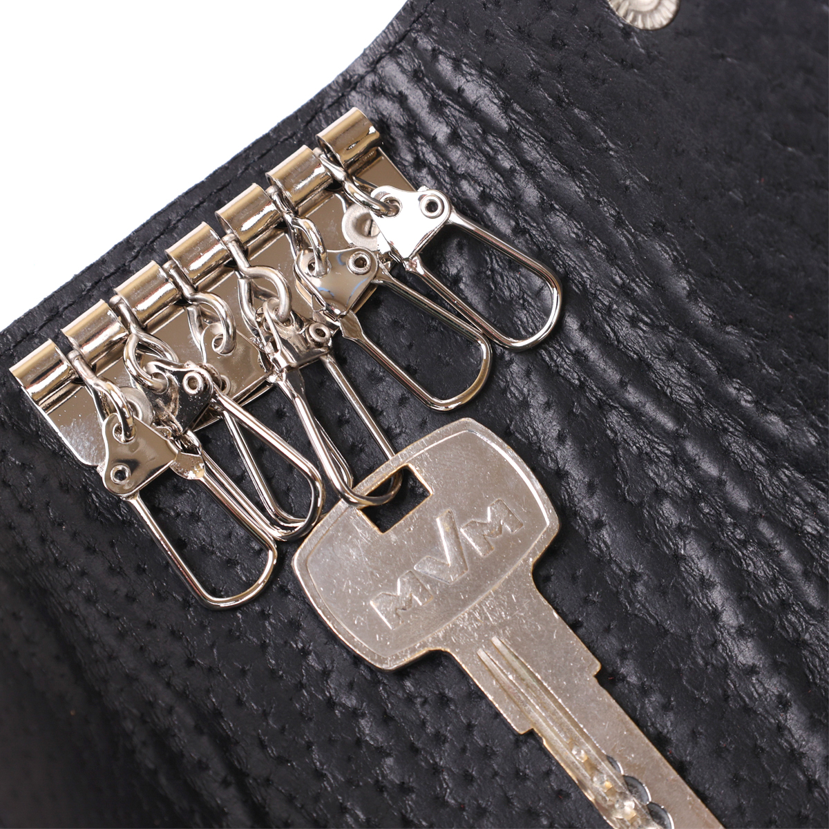 Зручна шкіряна ключниця Shvigel Коричневий